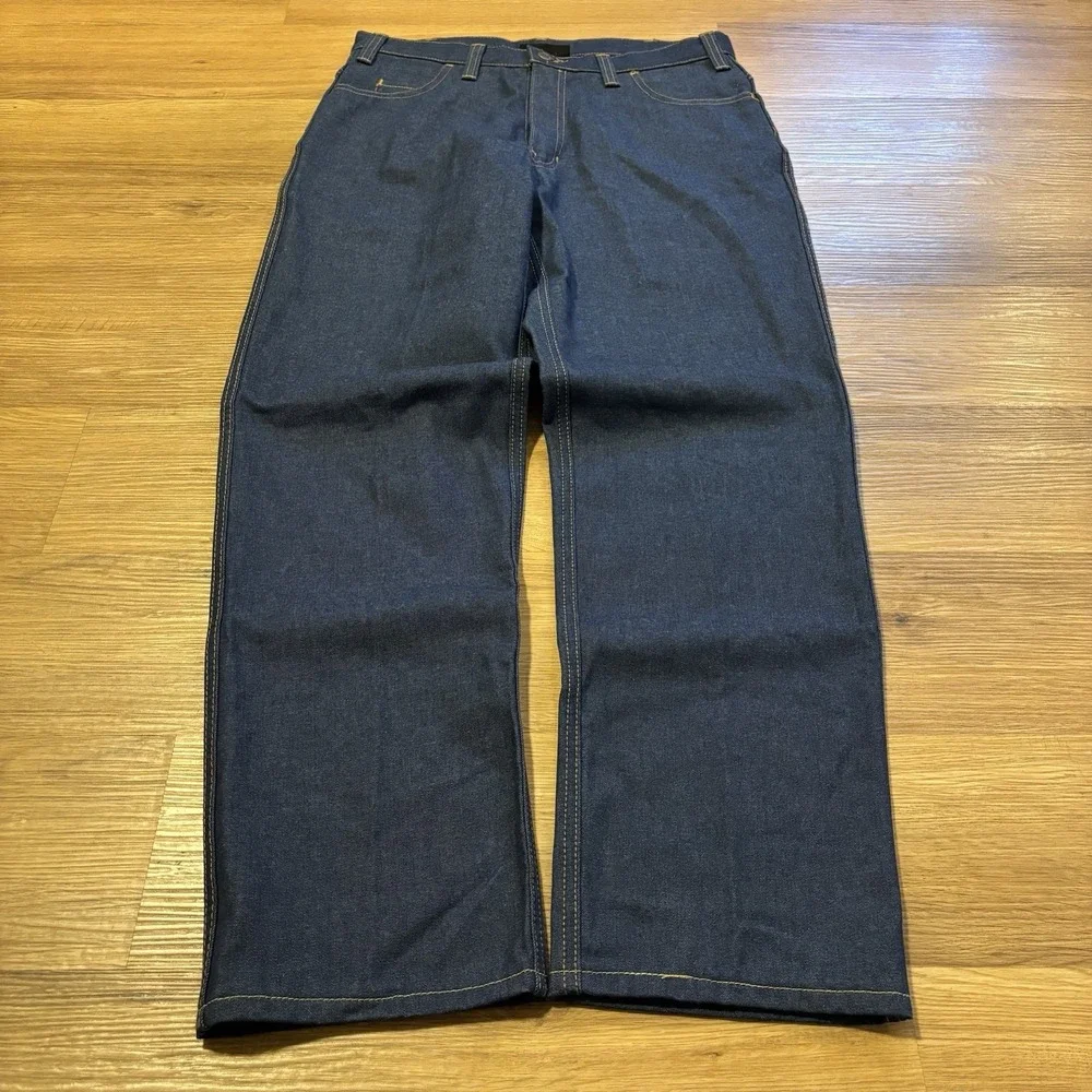 NWT Workrite FR Westex Indigo Jeans Mens 32x30 CAT 2/2112 Rigid Denim Workwear - Picture 1 of 12